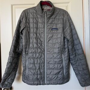 Patagonia Women’s Nano Puff Zip Jacket Size S Gray Lightweight
